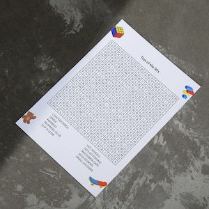 Word Search | 90s Word Search Toys| Word Search Printable PDF | Word Search Digital Download| 10 Printable Word Searches| 90s Toys