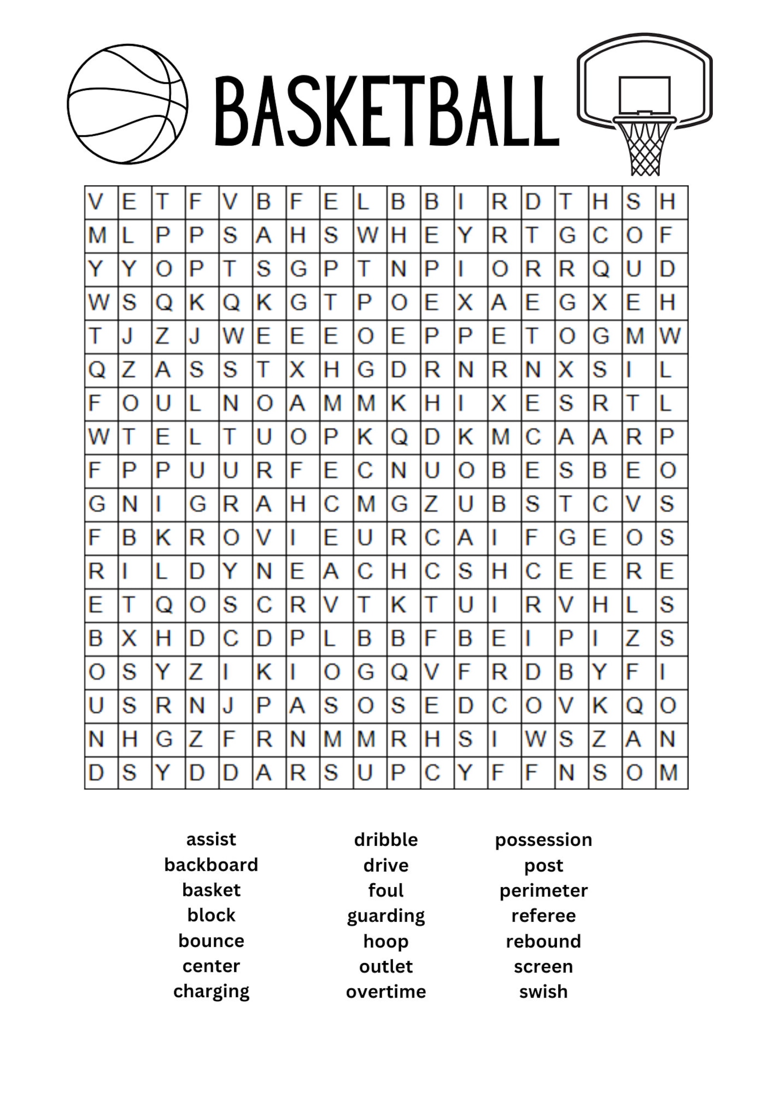 10 Sports Word Search Printable Puzzle Instant Download, Printable ...