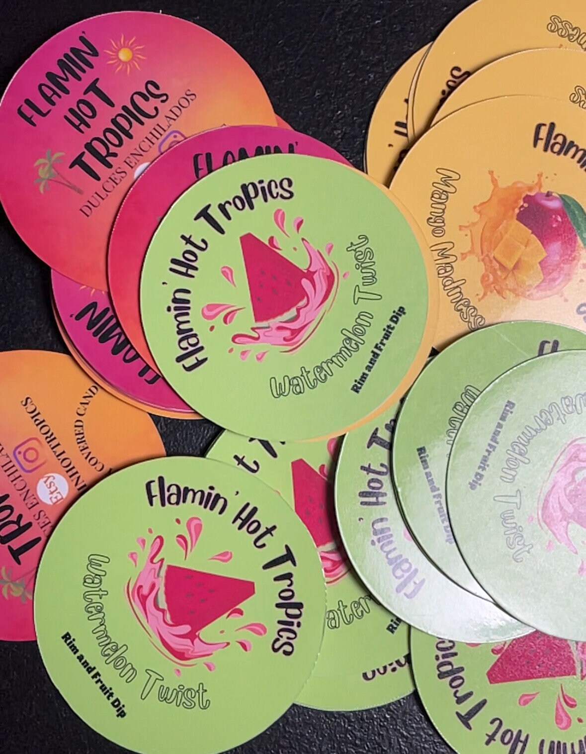 Custom Round Stickers. Logo, Personal, Labeling, Scrapbook, Journal ...
