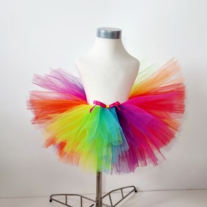 Rainbow Tutu/Kids Rainbow Skirt/Girls Rainbow Cloths/Baby Girls Tutu/Colorful Ballerina /Toddler Tutu