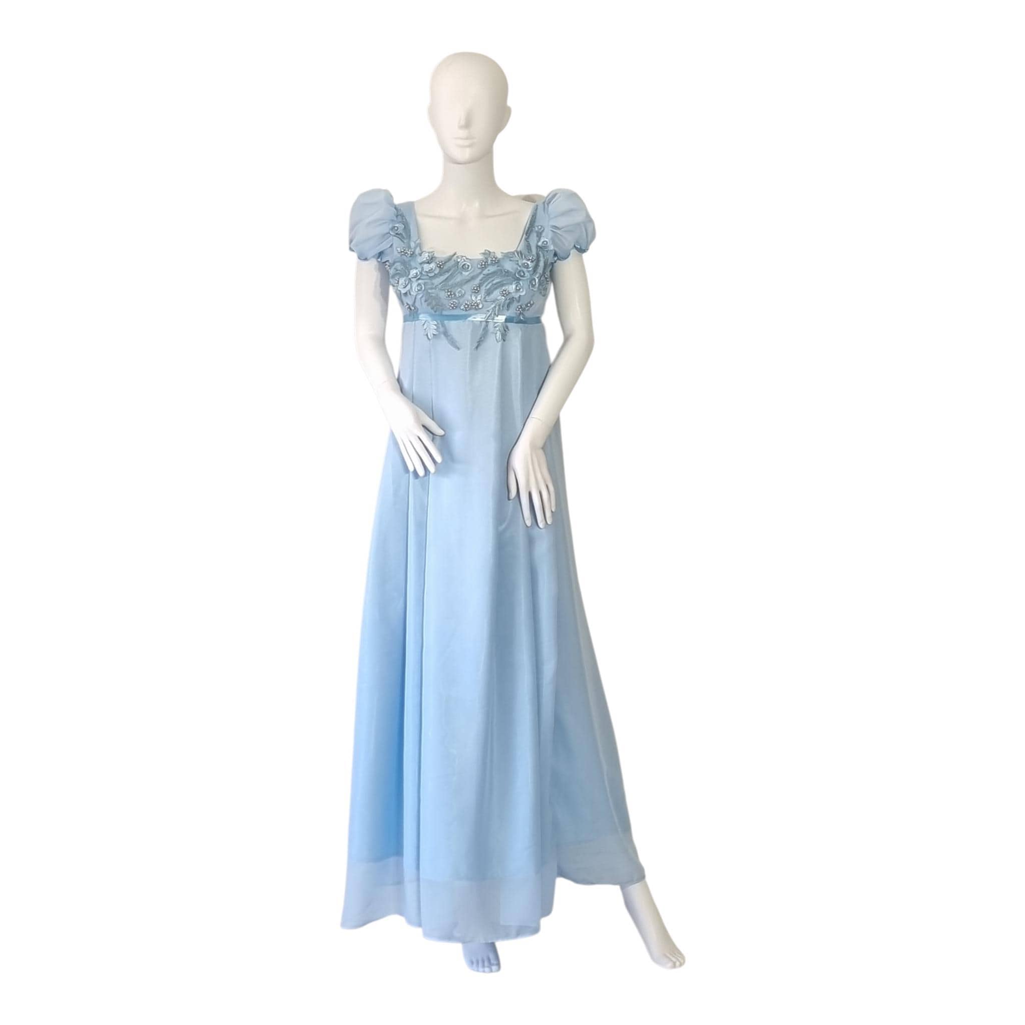 dresses for engagement party women Trailing Blossom Maxi Dress Teal/Blue / M main image 1