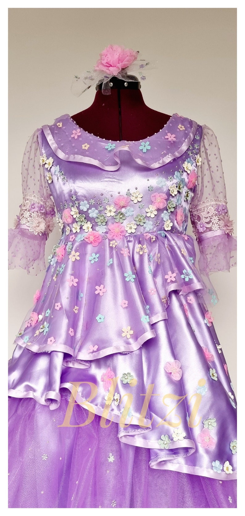 Encanto Isabela Dress Adults Size With Head Accessory/ Encanto Princess