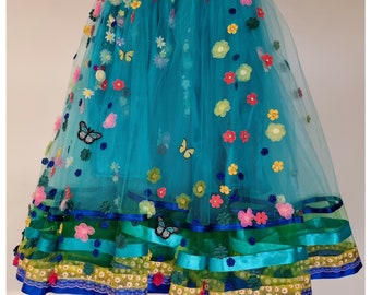 Encanto Movie Inspired Mirabel Birthday Tutu Skirt/Encanto Birthday Party Theme Dress