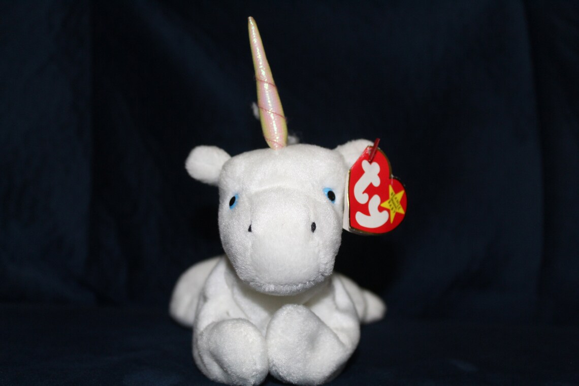 Rare Mystic The Unicorn Beanie Baby 1994 Original With Tag Etsy