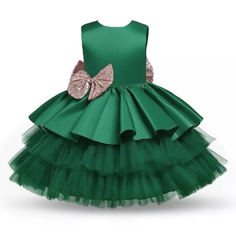 Baby Dress Emerald Etsy UK