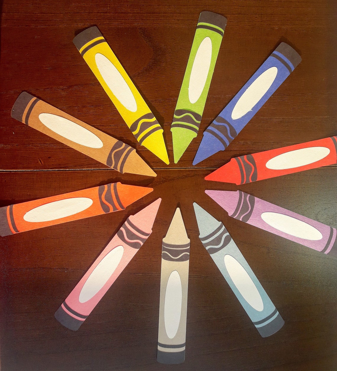 10 fully Assembled Crayons Door Decorations Name Tags Etsy