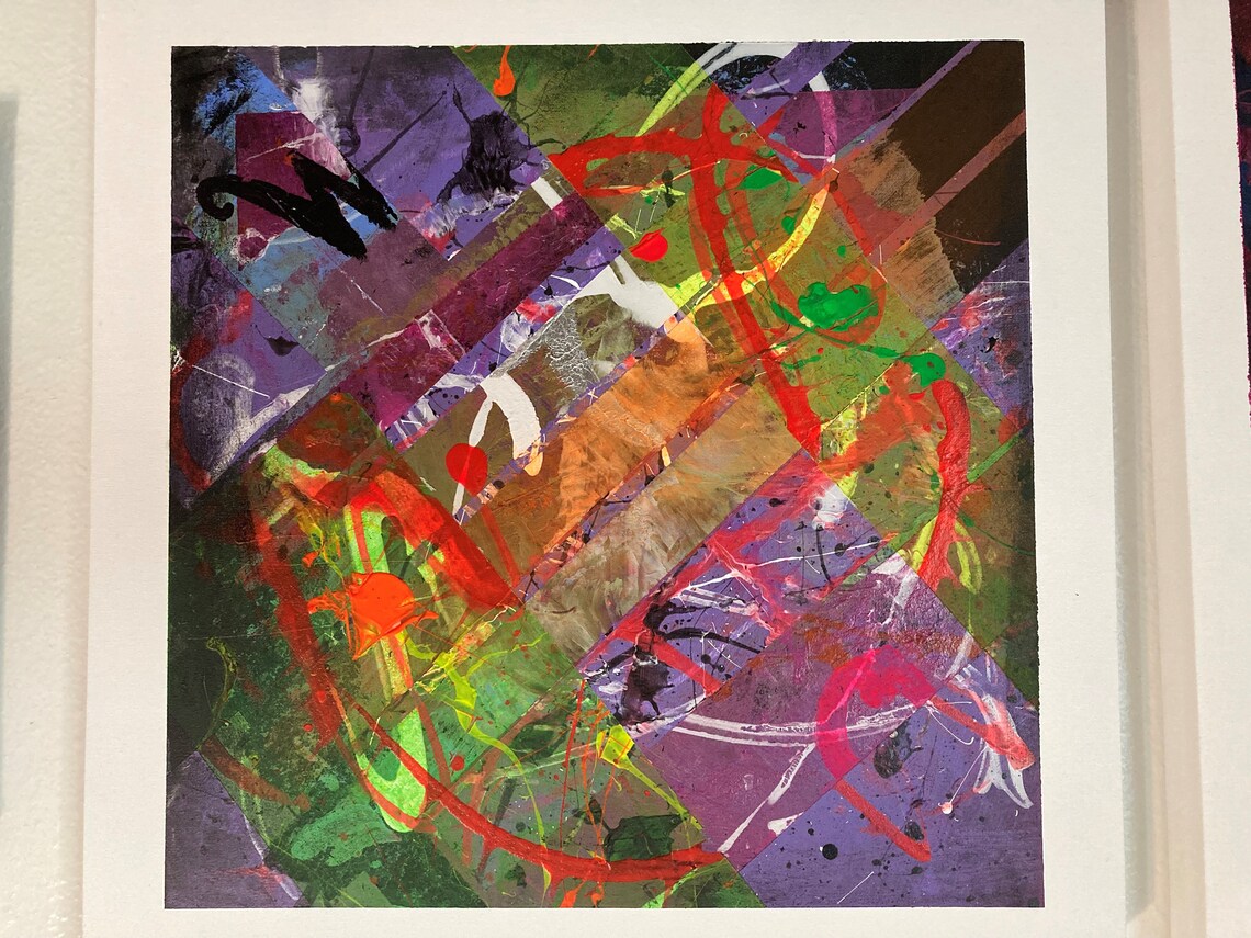 Abstract Paint pouring Acrylic NFT Digital art Etsy