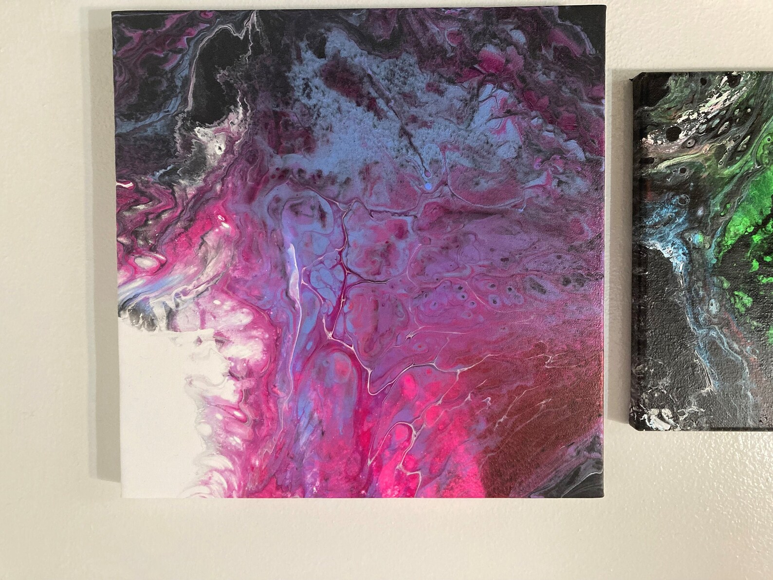 Abstract Paint pouring Acrylic NFT Digital art Etsy