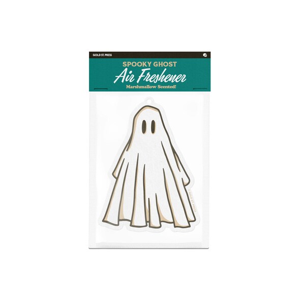 Spooky Ghost | Marshmallow Scented Air Freshener | Halloween Novelty Car Air Freshener