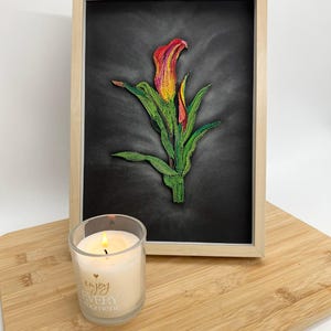 Handmade Quilling Art – Elegant Floral Design – Unique Paper Craft Wall Decor