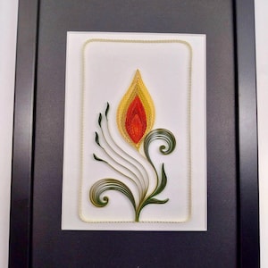 Handmade Quilling Art – Elegant Floral Design – Unique Paper Craft Wall Decor