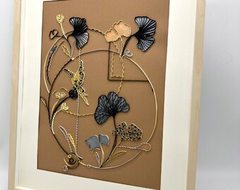 Nature 1 frame,quillingartbygia,handmade,homedecor,giftidea