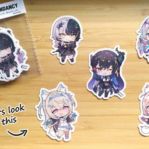Redundant Sticker Hololive Regloss/flow GLOW | Acrylic Keychains & Stickers - Etsy