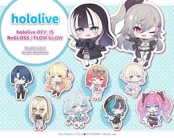 hololive ReGLOSS/FLOW GLOW | acrylic keychains & stickers