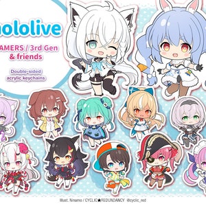hololive GAMERS/3rd Gen & friends | acrylic keychains + stickers
