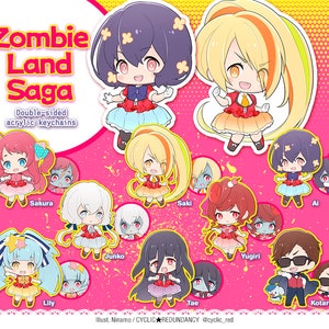 Zombie Land Saga | Acrylic Keychains - Etsy