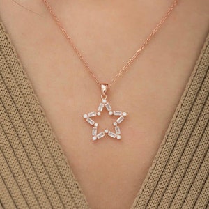 STAR JEWELRY　925 K14 CZ Solid 925 Sterling Silver + 14 K Gold Plated Cubic Zirconia