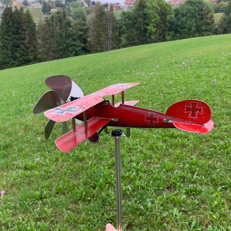 Airplane Wind Spinner Aircraft Pinwheel for Garden Albatros DV Etsy