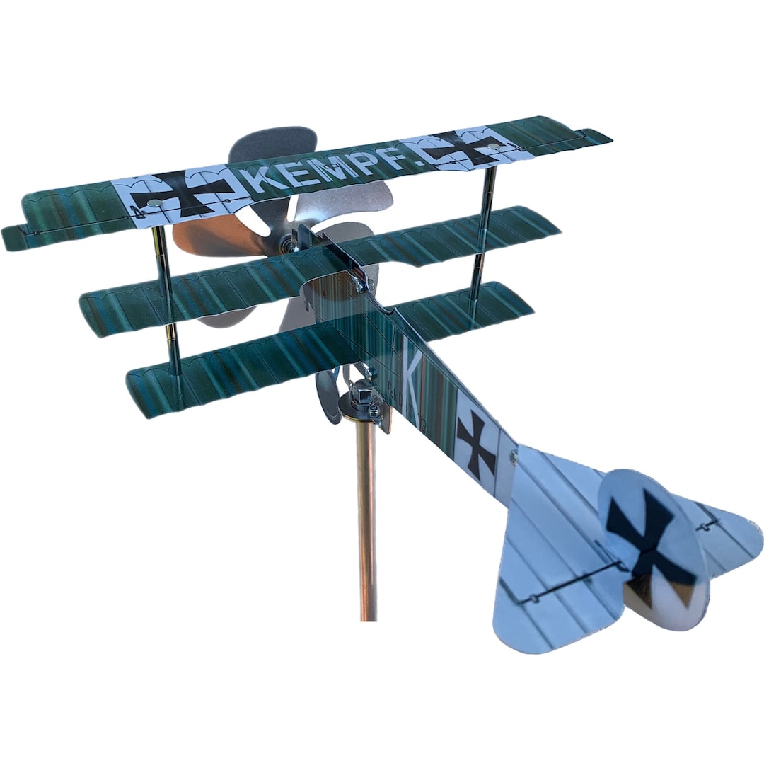 Airplane Wind Spinner Aircraft Pinwheel for Garden Fokker DRI Etsy
