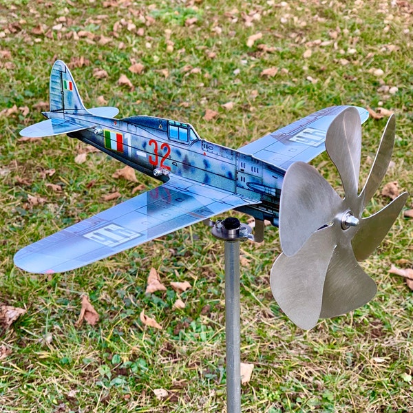 Metal Airplane Wind Spinner Etsy