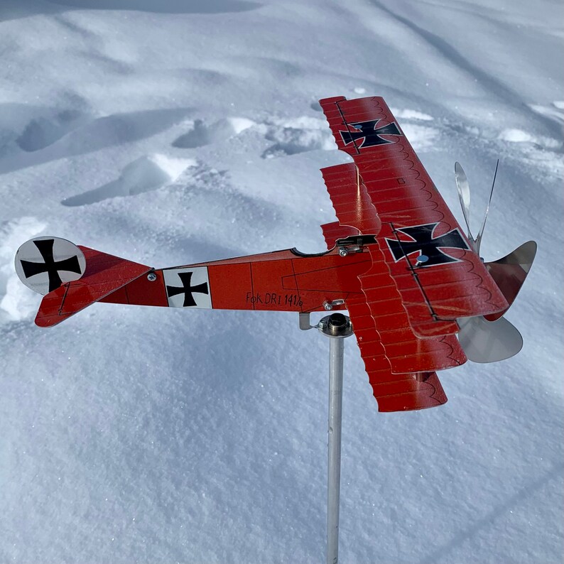Banderuola Aereo In Metallo Per Giardino - 32x28cm, Decorazione Vento
