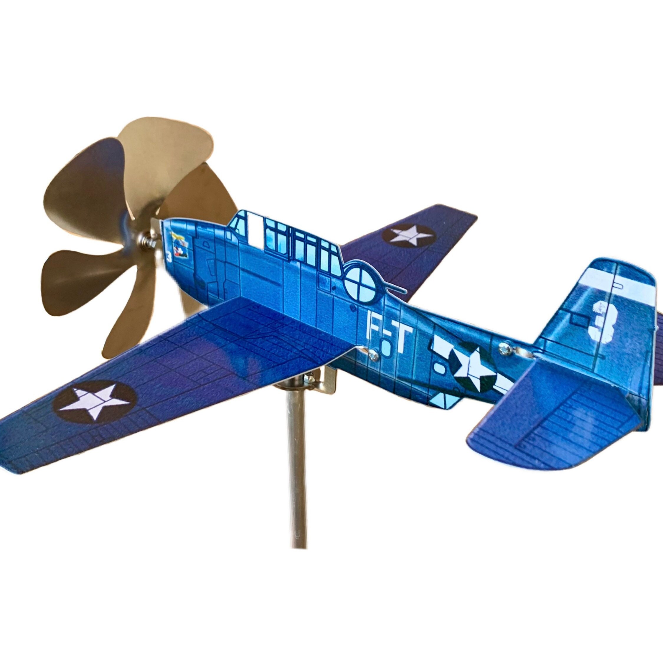 Airplane Wind Spinner Aircraft Pinwheel for Garden Etsy
