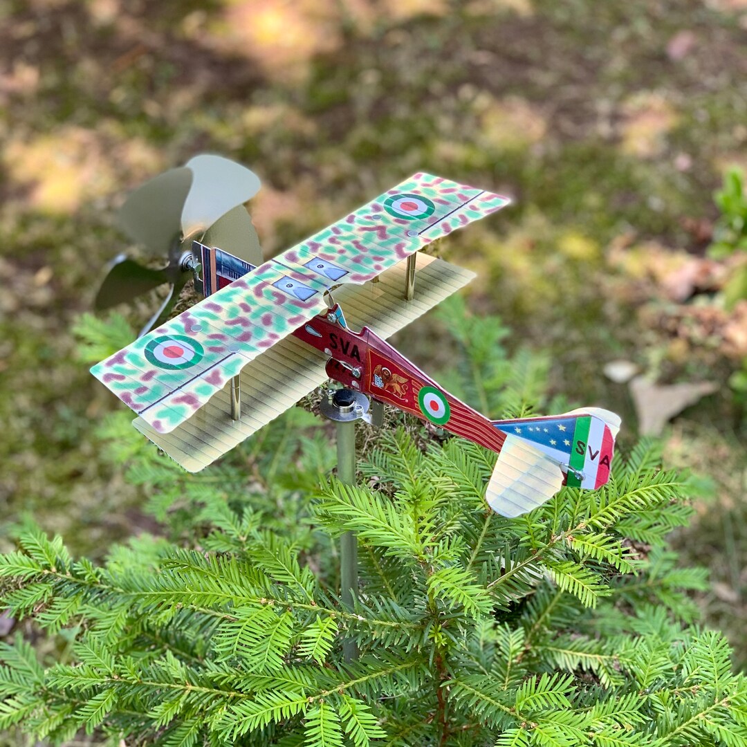 Airplane Wind Spinner Aircraft Pinwheel for Garden SVA 9 Model Etsy