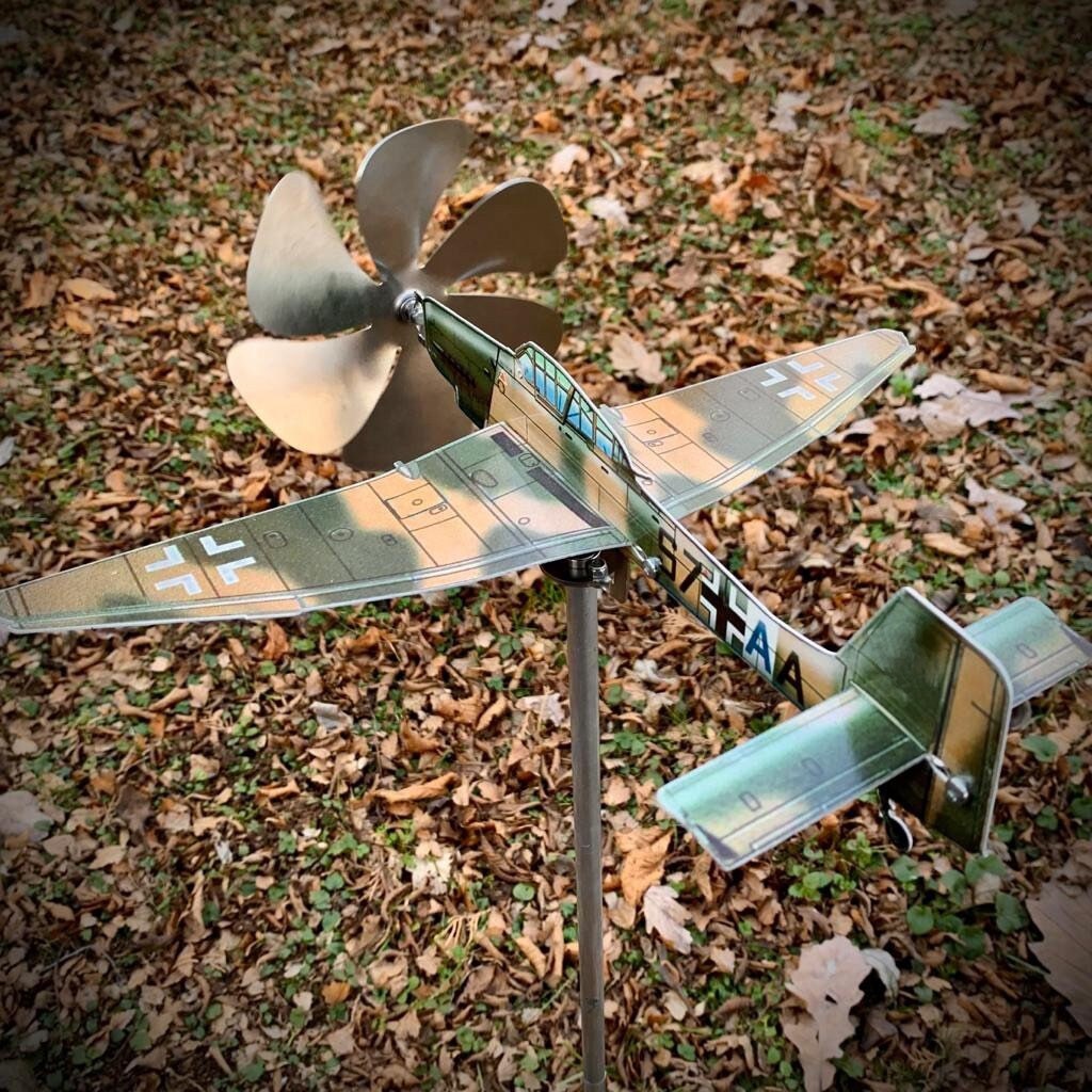 Airplane Wind Spinner Aircraft Pinwheel for Garden Etsy