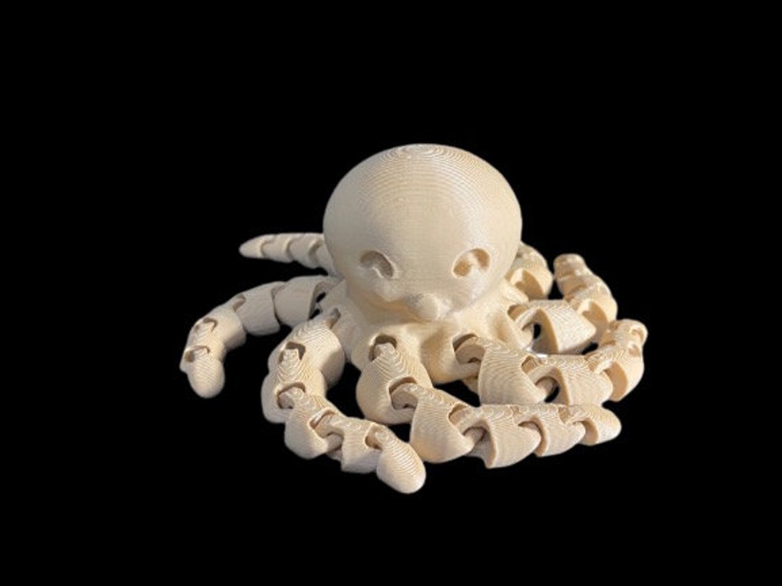 3D Printed Articulated Octopus Toy Etsy