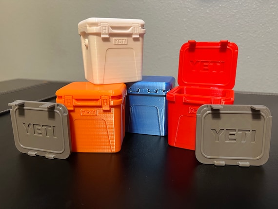 Mini 3D Printed Yeti Roadie Cooler Figurine Small Storage Container  Compartment 