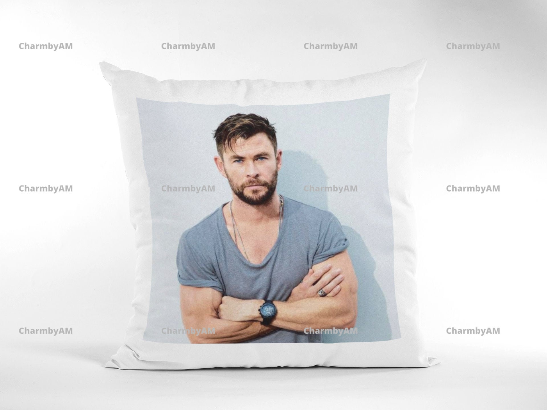 Chris Hemsworth pillow cushion Chris Hemsworth fan gift Etsy