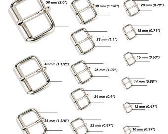 Dog Collar Buckle - Roller Buckle - Metal Buckle Hardware Wholesale - Stainless Steel Silver Nickel - Bridal Buckle - Cat Buckle Supplies