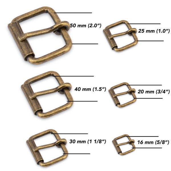 Dog Collar Buckle - Roller Buckle - Metal Buckle Hardware Wholesale - Bridal Buckle - Cat Buckle Supplies - Antique Brass Bronze