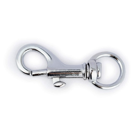Snap Hook 46mm Silver Snap Hook Swivel Dog Leash Metal Heavy Duty Trigger  Clip Swivel Hooks Snap Hook Clip Leather Craft Hardware 
