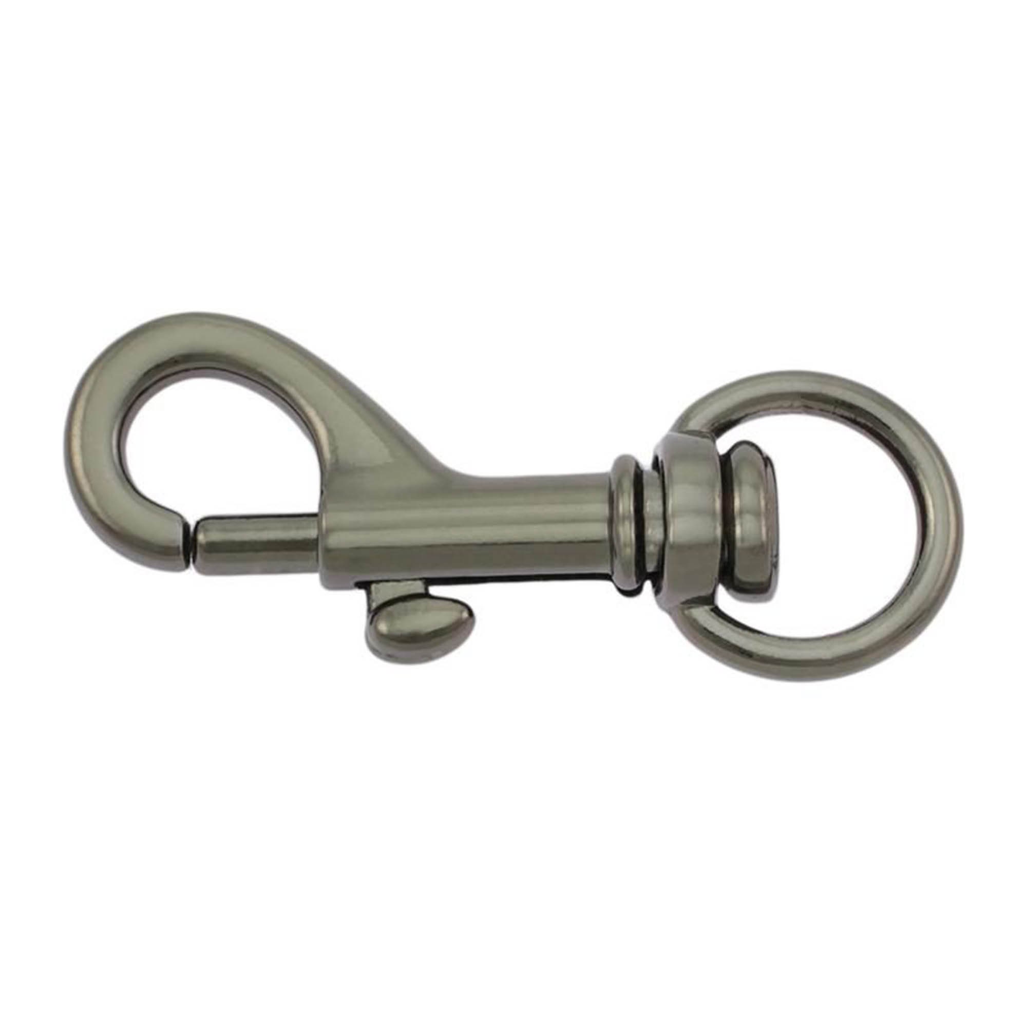 Deluxe Spring Snap Hook With Safety Lock 88mm Trigger Clip Swivel