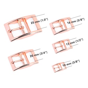 Dog Collar Buckle - Rose Gold Center Bar Buckle - Gold Buckle Replacement - Hardware Wholesale - Handbag Buckle - Cat Buckle Supply