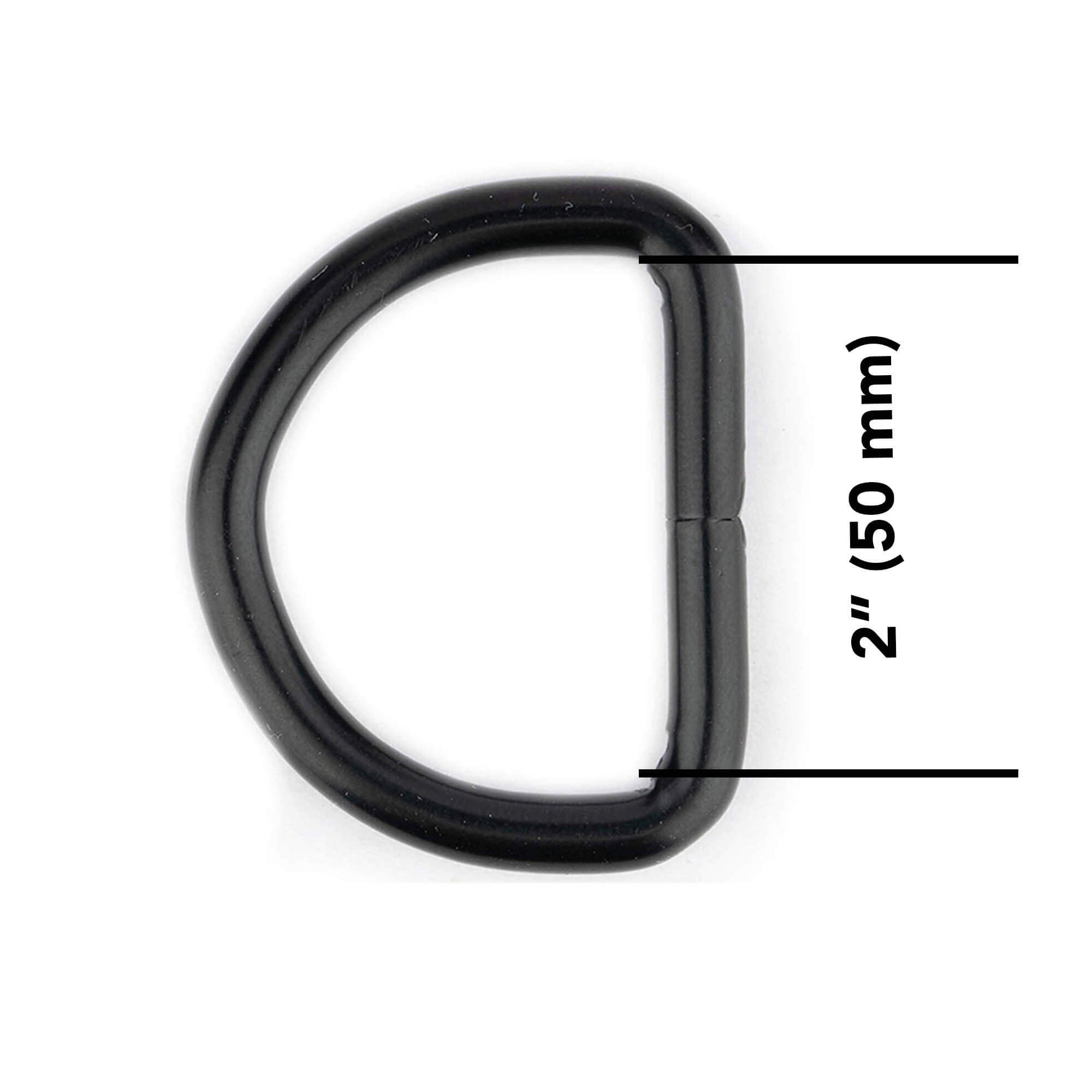 Purse Flat D Ring Matte Black D Ring Buckles Purse D Rings 1 Inch