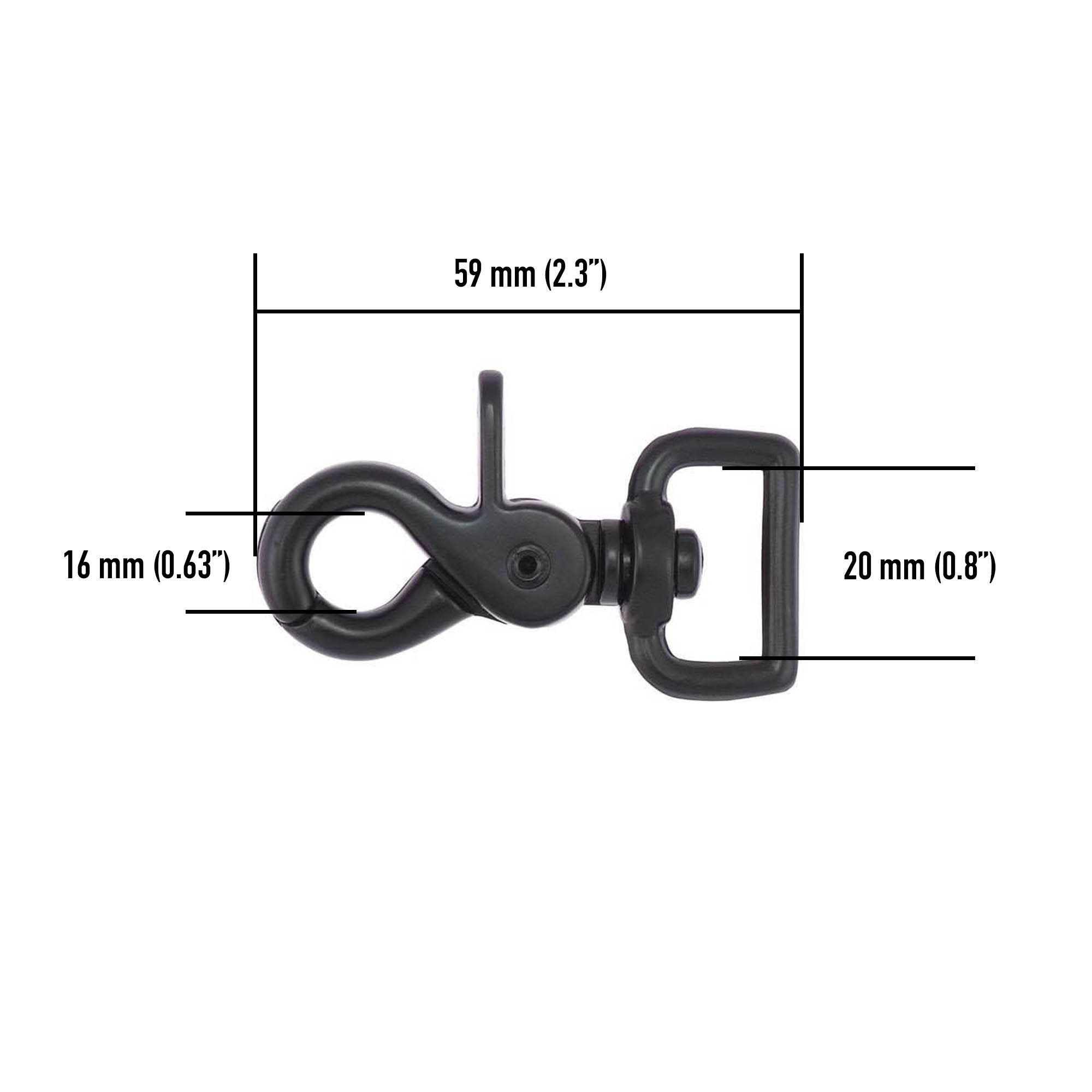 Snap Taureau 4 Avec œil Pivotant 7/8" Et Gâchette - Pour Réparation De Câbles De Plomb Et Lignes