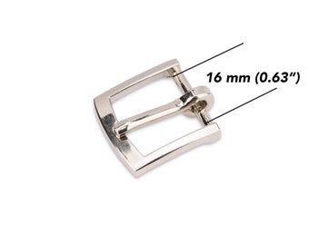 Dog Collar Buckle - 16 mm Metal Buckle Hardware Wholesale - Silver Nickel Buckle - Bridal Buckle - Cat Buckle Supplies - Replacement Buckle