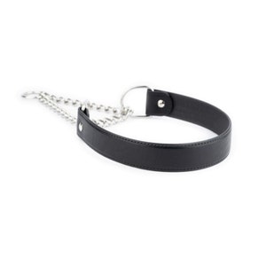 Martingale Dog Collar - Black Leather Dog Collar - Dog Training Collar - Full Grain Leather Dog Collar - Half Choke Collar