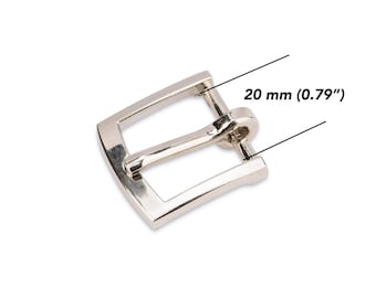 Dog Collar Buckle - 20 mm Metal Buckle Hardware Wholesale - Silver Nickel Buckle - Bridal Buckle - Cat Buckle Supplies - Replacement Buckle