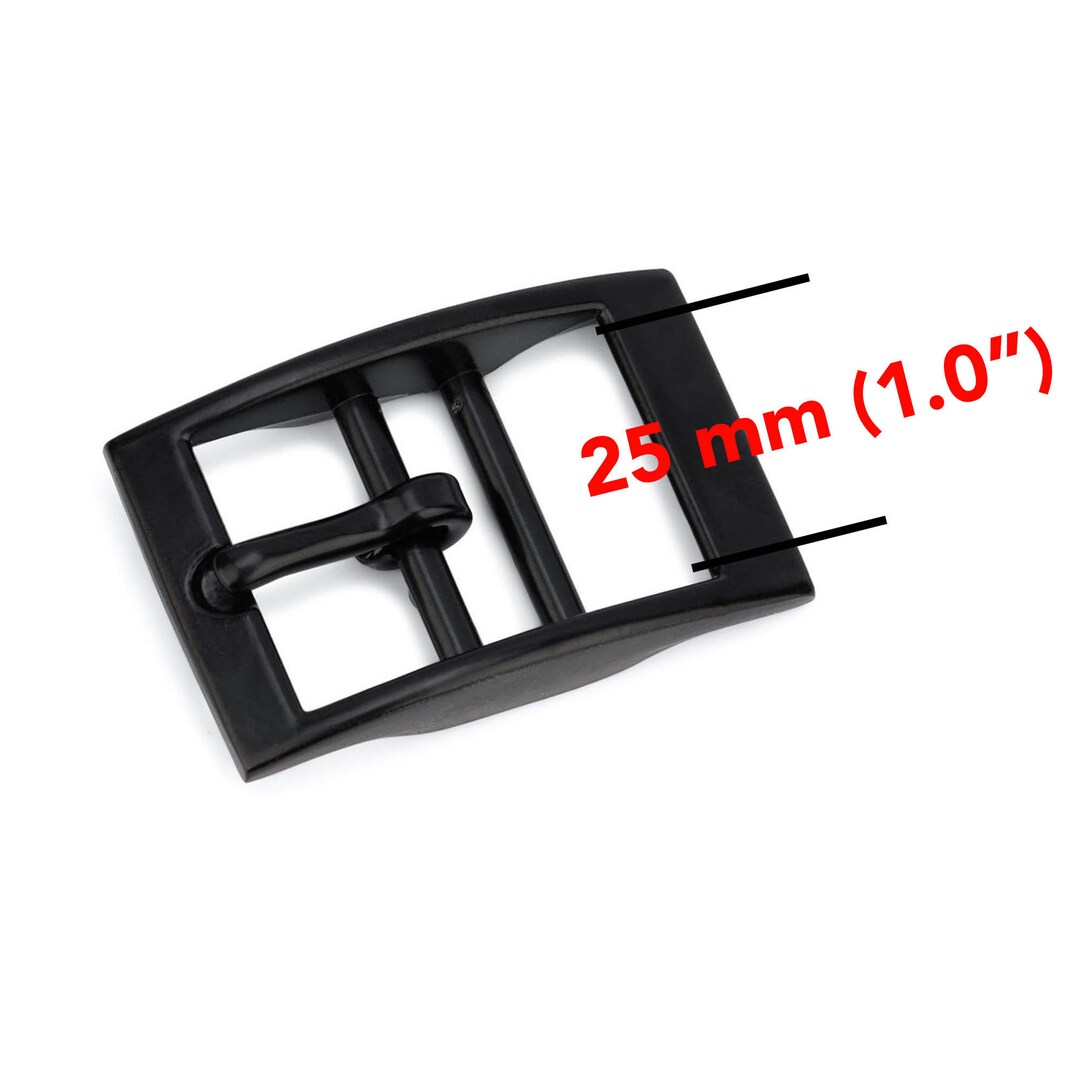 Dog Collar Buckle 25 Mm Black Center Bar Buckle Metal Buckle
