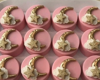 Twinkle Little Star Baby Shower Chocolate Covered Oreos 36 Count