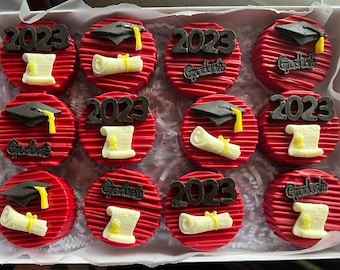 Graduation Chocolate Covered Oreos 24 Count