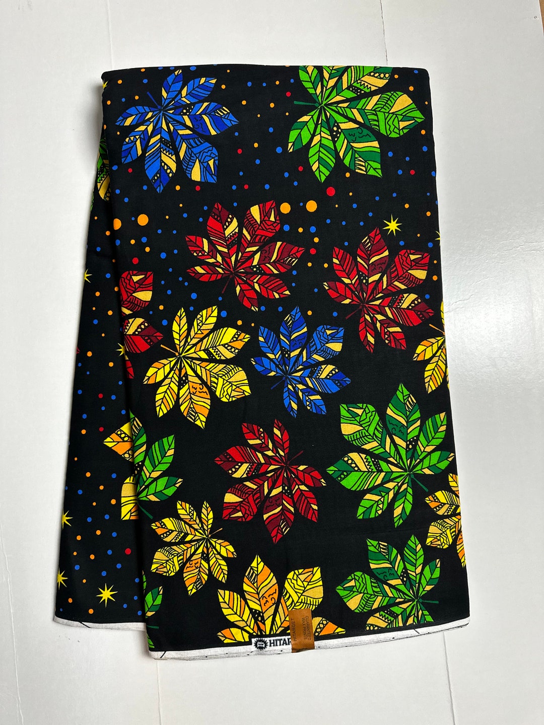 African Print Fabric, Ankara Blue, Green, Red, Yellow Fabric - Etsy