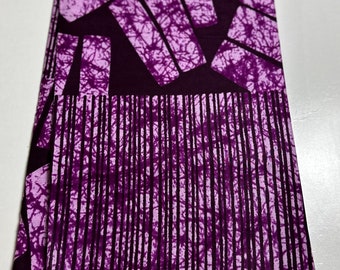 African Print Fabric, Ankara - Purple Fabric