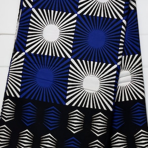 African Fabric - Ankara - African Clothing - Craft fabric - Ankara Print - Blue African Print Fabric - African Fashion - Cotton Fabric