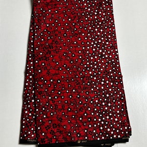 African Print Fabric, Ankara - Red Fabric - Etsy