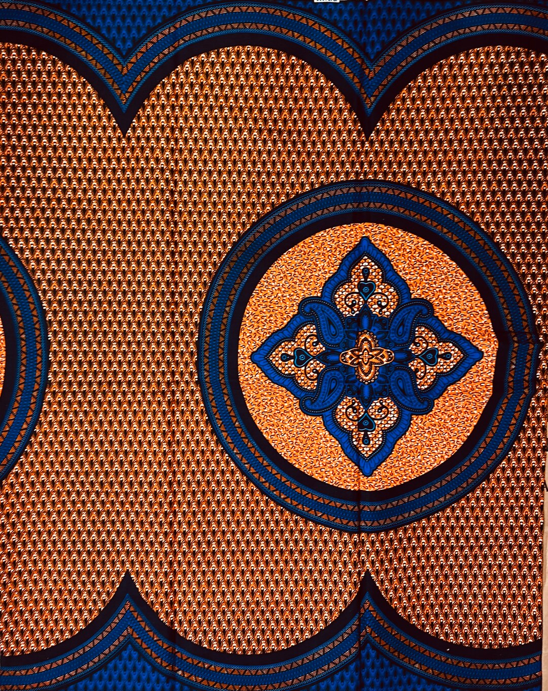 African Print Fabric, Ankara - Blue, Red, Yellow Fabric - Etsy