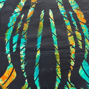 African Fabric - Ankara - African Print Fabric - Ankara Print - African Clothing - African Quilts - Black African print - Multicolor Fabric